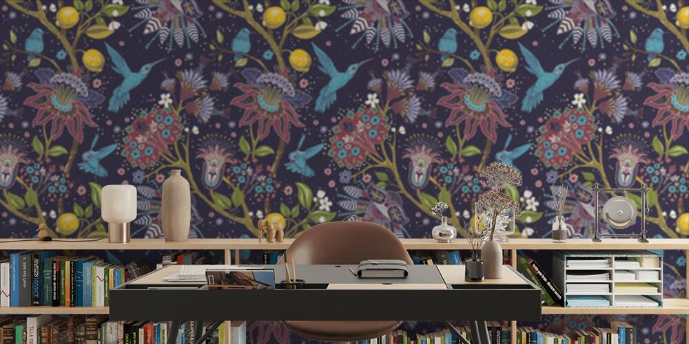 Fantastico giardino con uccelli, Studio e Ufficio