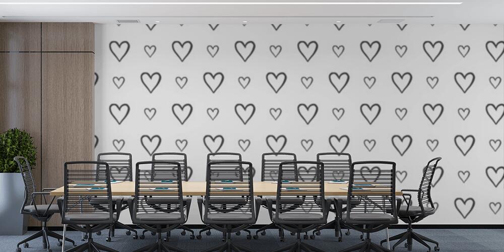 Semplice scarabocchio a forma di cuore, Studio e Ufficio