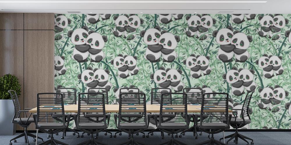 Coppie Panda, Studio e Ufficio